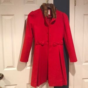 Janie and Jack Fur Trim Coat
